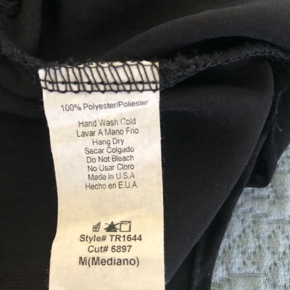 MOD REF women’s black top, split side seam, Size M.  NWOT. - Picture 7 of 7